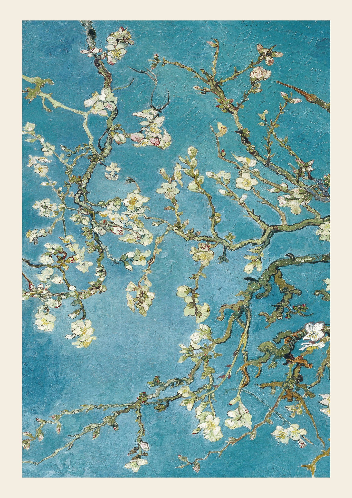Almond Blossom Branches – Vincent van Gogh Inspired Digital Art Poster | High-Resolution Wall Print