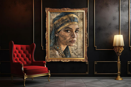 Queen of the Nile – Ancient Egyptian Beauty Digital Portrait