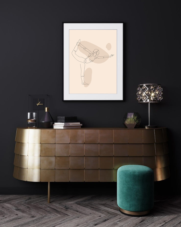 GYMNAST ABSTRACT ART POSTER