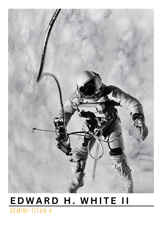 Edward H. White II Spacewalk Poster - Gemini-Titan 4 NASA Historic Digital Art