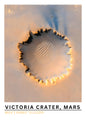 Victoria Crater Mars Digital Art – NASA Hubble Space Print
