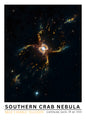 Southern Crab Nebula Digital Art | Hubble Space Poster