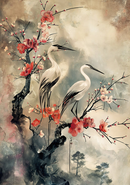 Stork Bird Poster – Elegant Wildlife Wall Art for Home & Nature Lovers
