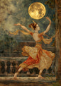Graceful Moonlight Dance – Ethereal Goddess-Inspired Digital Art Print