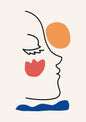 Minimalist Abstract Face Line Art – Modern Wall Decor Print