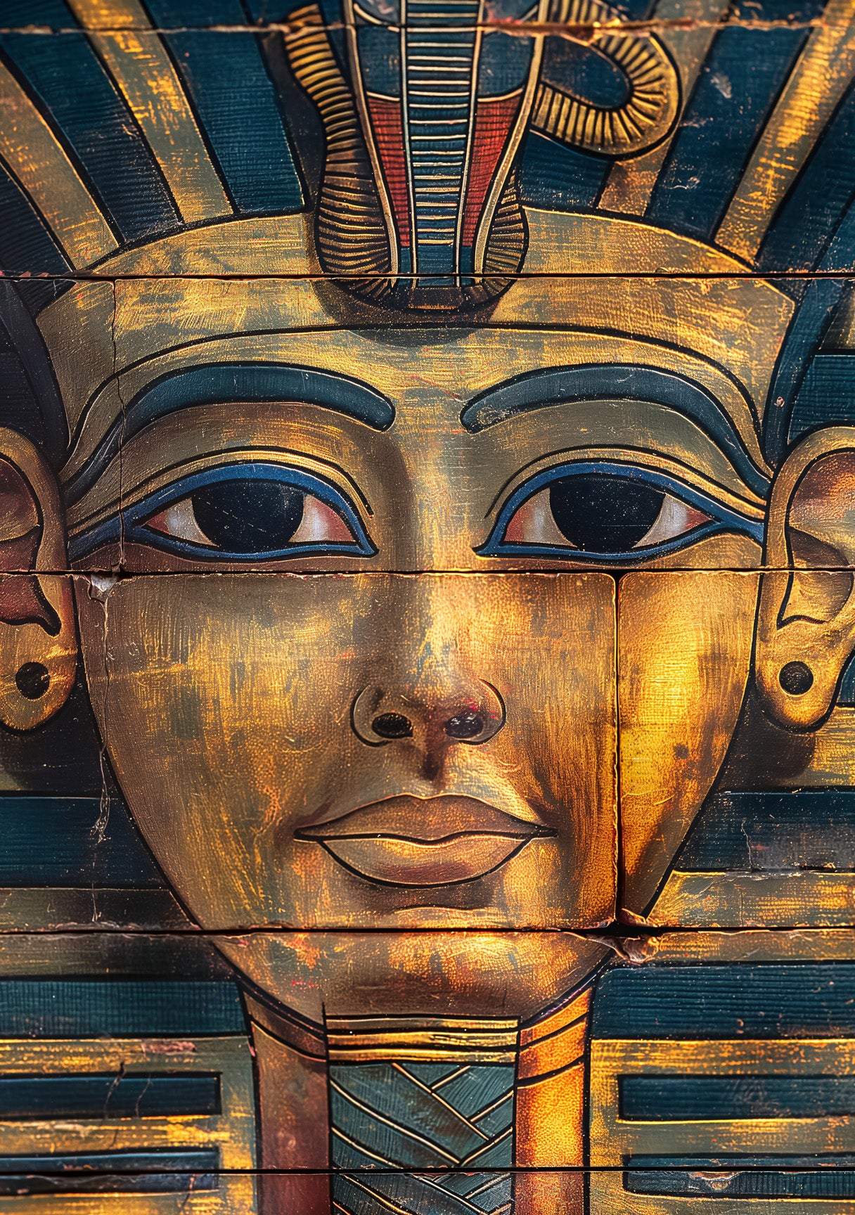 Golden Mask of Pharaoh – Ancient Egyptian Wall Art