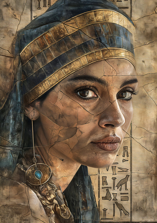 Queen of the Nile – Ancient Egyptian Beauty Digital Portrait