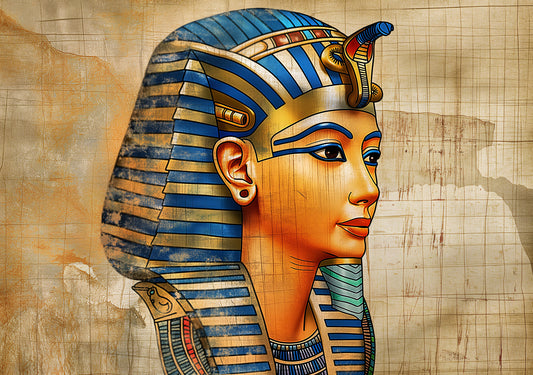 Pharaoh’s Legacy – Tutankhamun Inspired Digital Art Print