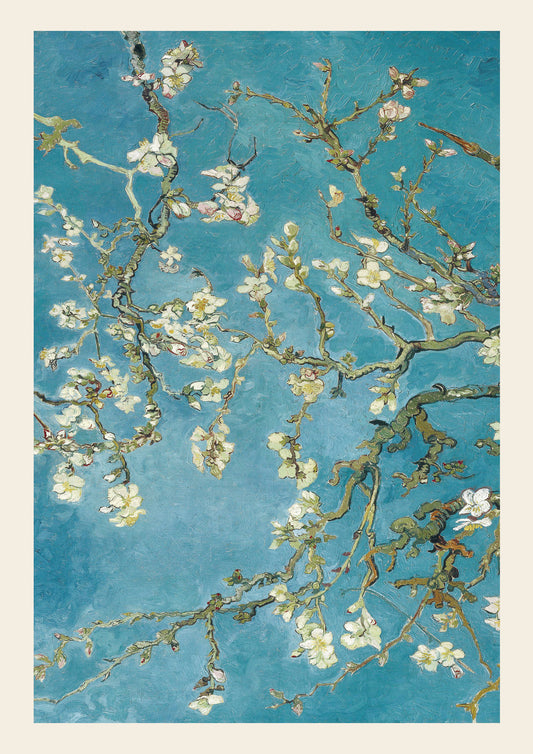 Almond Blossom Branches – Vincent van Gogh Inspired Digital Art Poster | High-Resolution Wall Print