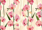Pink Orchid Watercolour Wall Art | Botanical Digital Download Poster