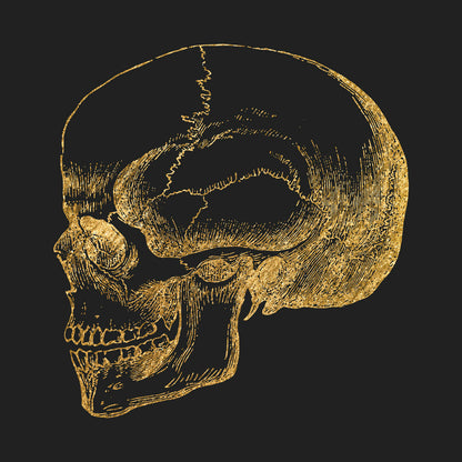 Skull Poster – Bold & Edgy Wall Art for Modern Spaces Gold