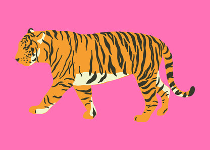 Tiger Poster – Artistic & Elegant Wall Art Orange