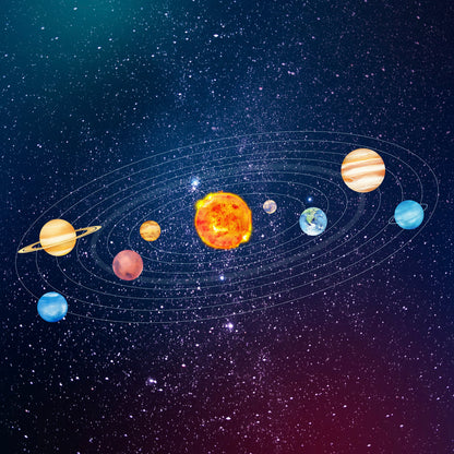 Solar System Digital Wall Art | Outer Space Printable Poster for Kids & Adults