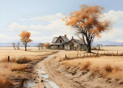 House in the middle of nowhere Poster – Nature-Inspired Wall Decor for Home & Office