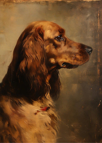 Cocker Spaniel Poster – Elegant & Adorable Dog Wall Art for Pet Lovers