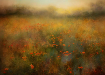Autumn Marigold Flower Painting Poster – Nature-Inspired Wall painting Decor for Home & Office