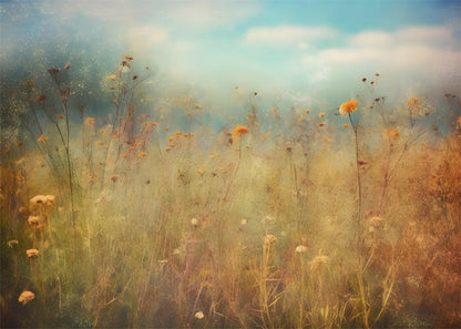 Autumn Wild Flowers Painting Poster – Nature-Inspired Wall painting Decor for Home & Office