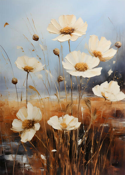 Flower Art Poster – Nature-Inspired Wall Decor for Home & Office