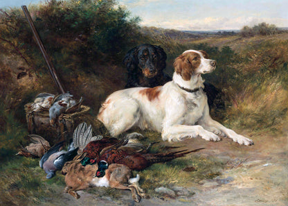 Fierce Hunting Dogs Poster – Powerful & Intense Wildlife Art for Dog Lovers
