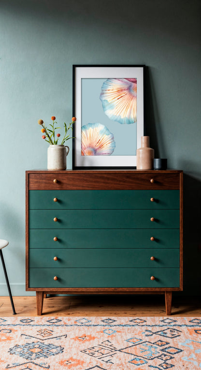 Watercolour Seashell Wall Art Poster | Coastal Beach Digital Print