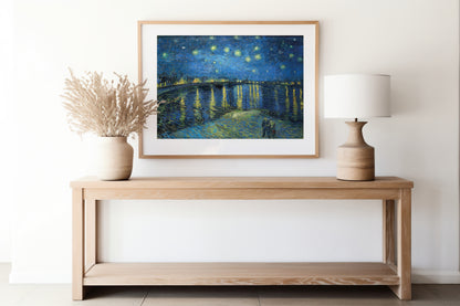 Starry Night Over the Rhône – Vincent van Gogh Digital Art Print | Classic Impressionist Wall Decor