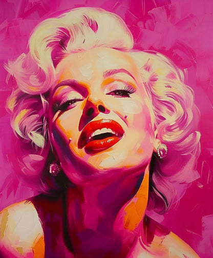 Marilyn Monroe Pop Art | Vibrant Digital Portrait | Hollywood Icon Wall Print