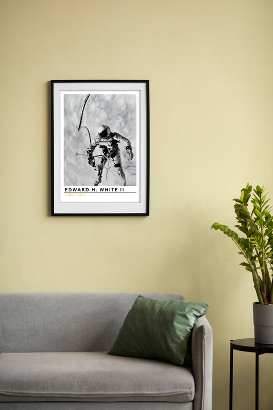 Edward H. White II Spacewalk Poster - Gemini-Titan 4 NASA Historic Digital Art