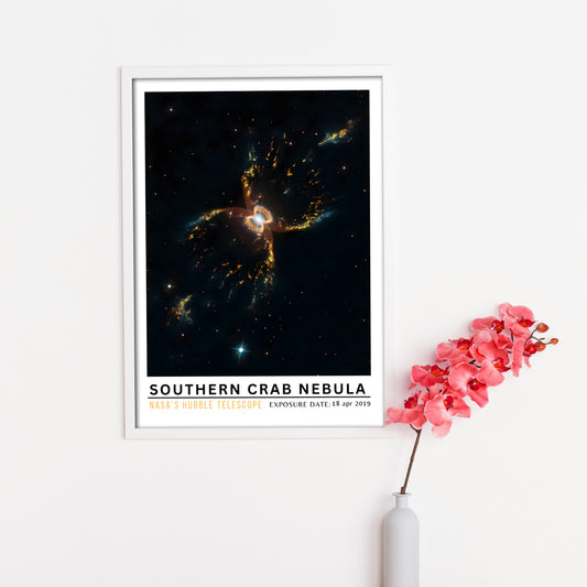 Southern Crab Nebula Digital Art | Hubble Space Poster